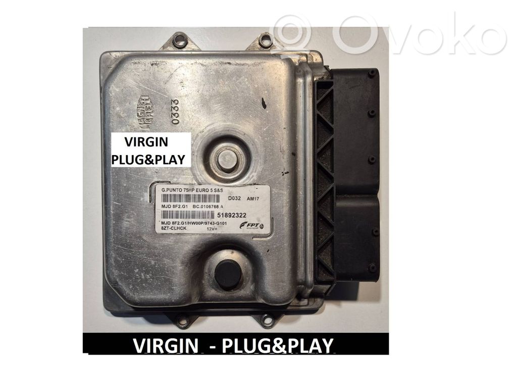 Engine control unit/module ECU   MJD8F2G1,51892322,MJD8F2G1