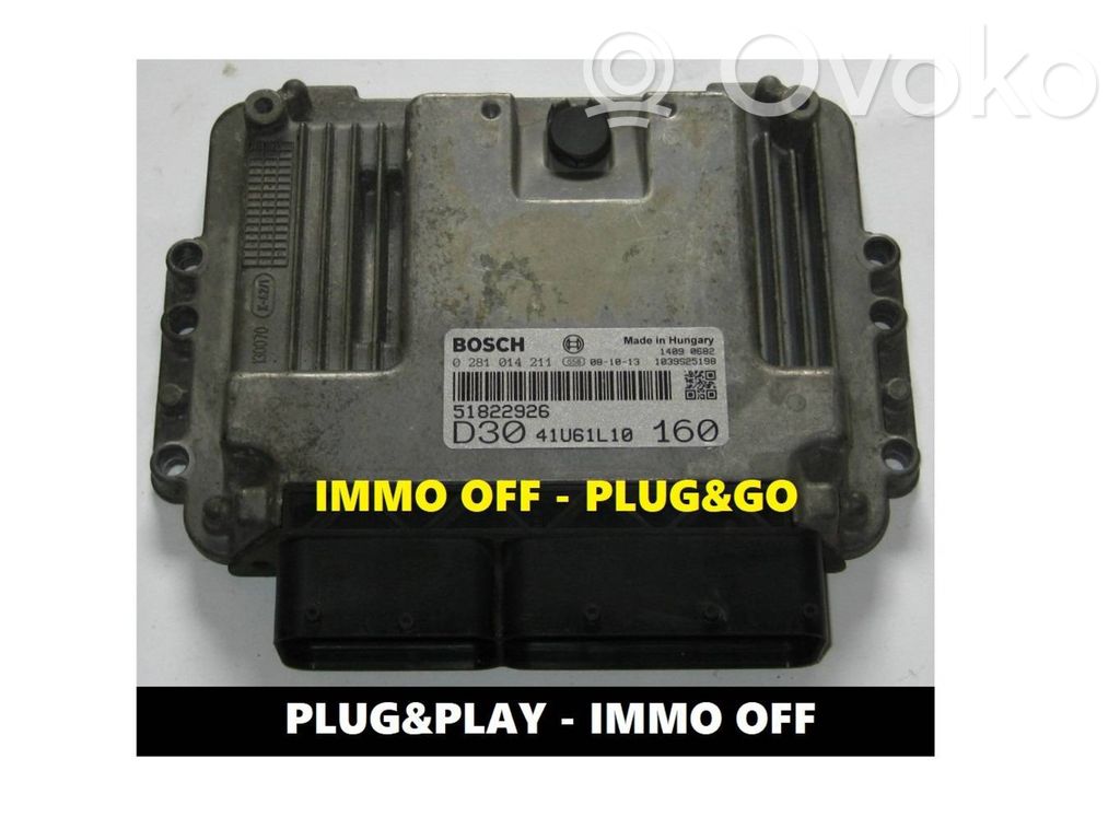 Engine control unit/module ECU   51822926,0281014211,41U61L10