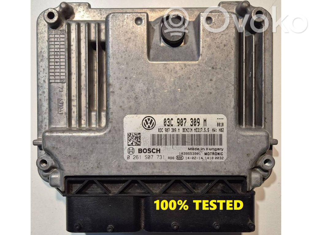 Engine control unit/module   03C907309M,0261S07731