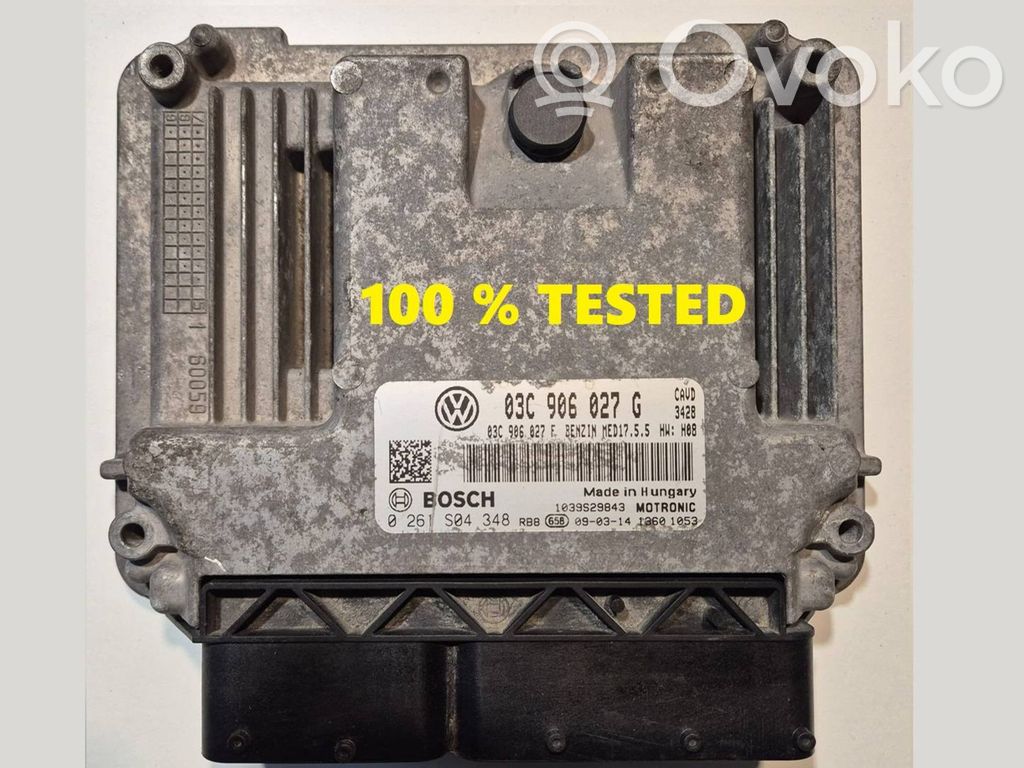 Engine control unit/module   03C906027G,0261S04348,03C906027E