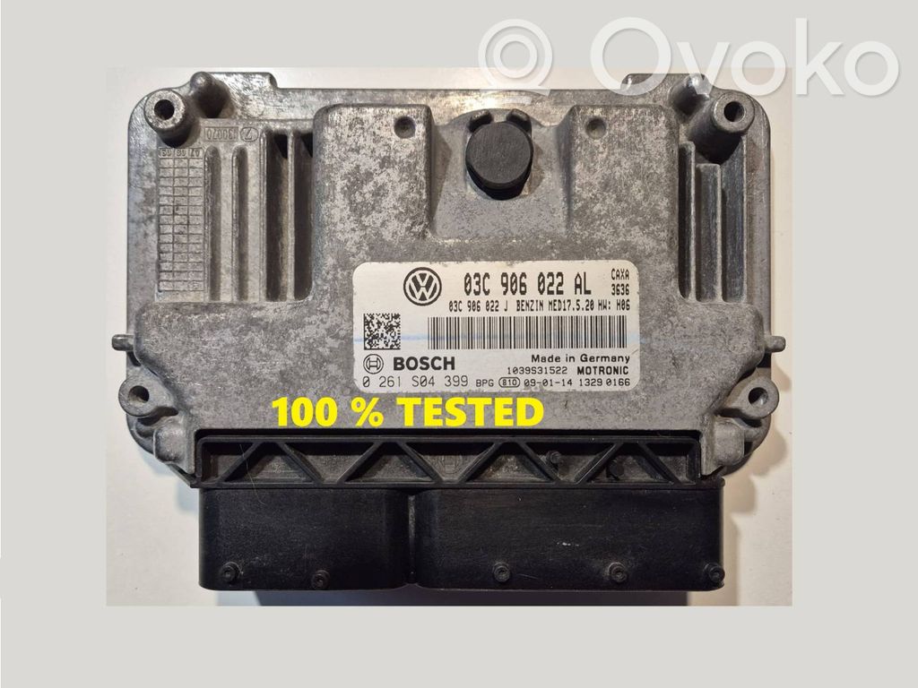 Engine control unit/module   03C906022AL,0261S04399,03C906022J