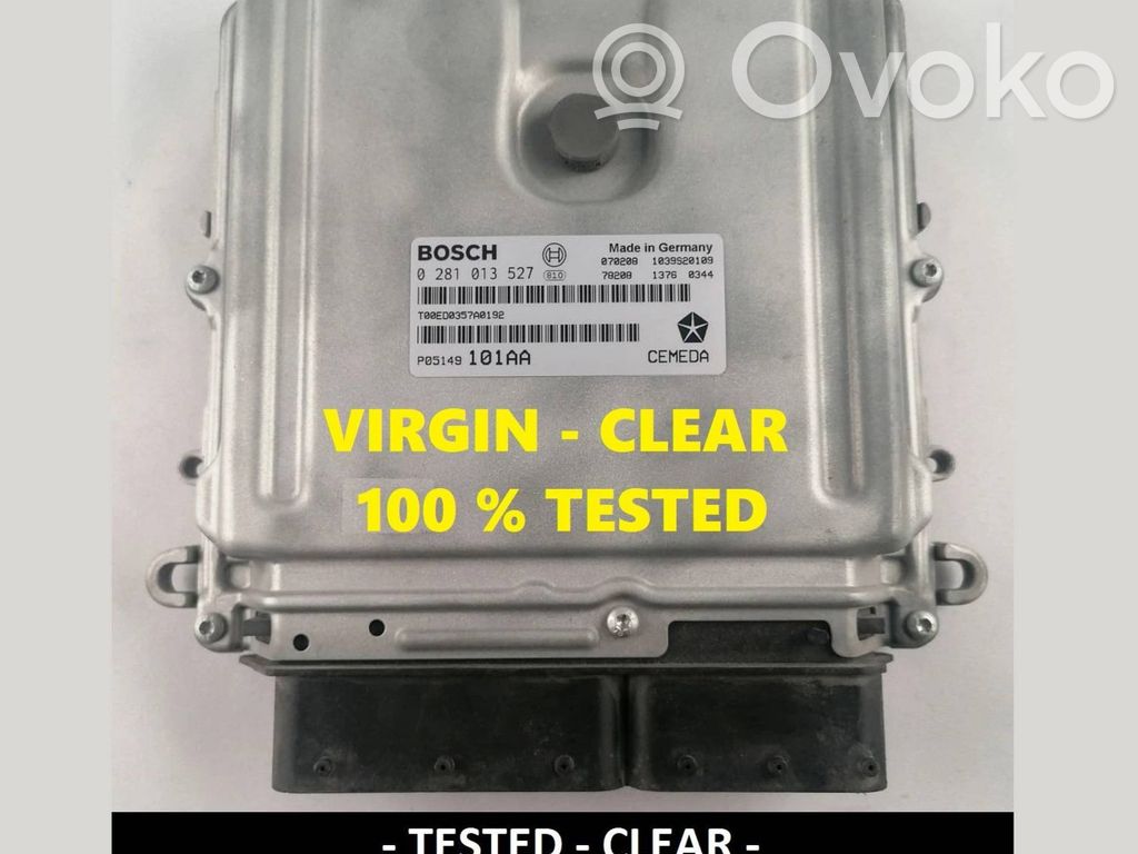 Engine control unit/module ECU   0281013527,P05149101AA