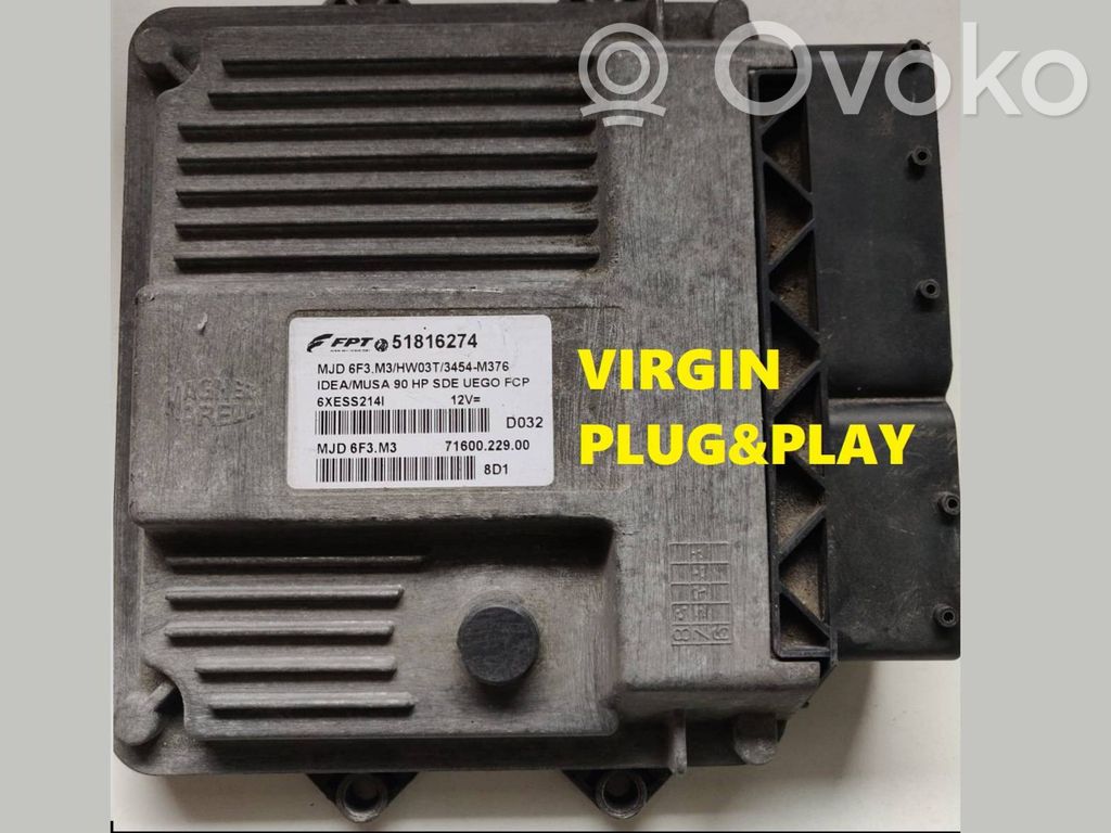 Engine control unit/module   MJD6F3M3,51816274,6XESS2141