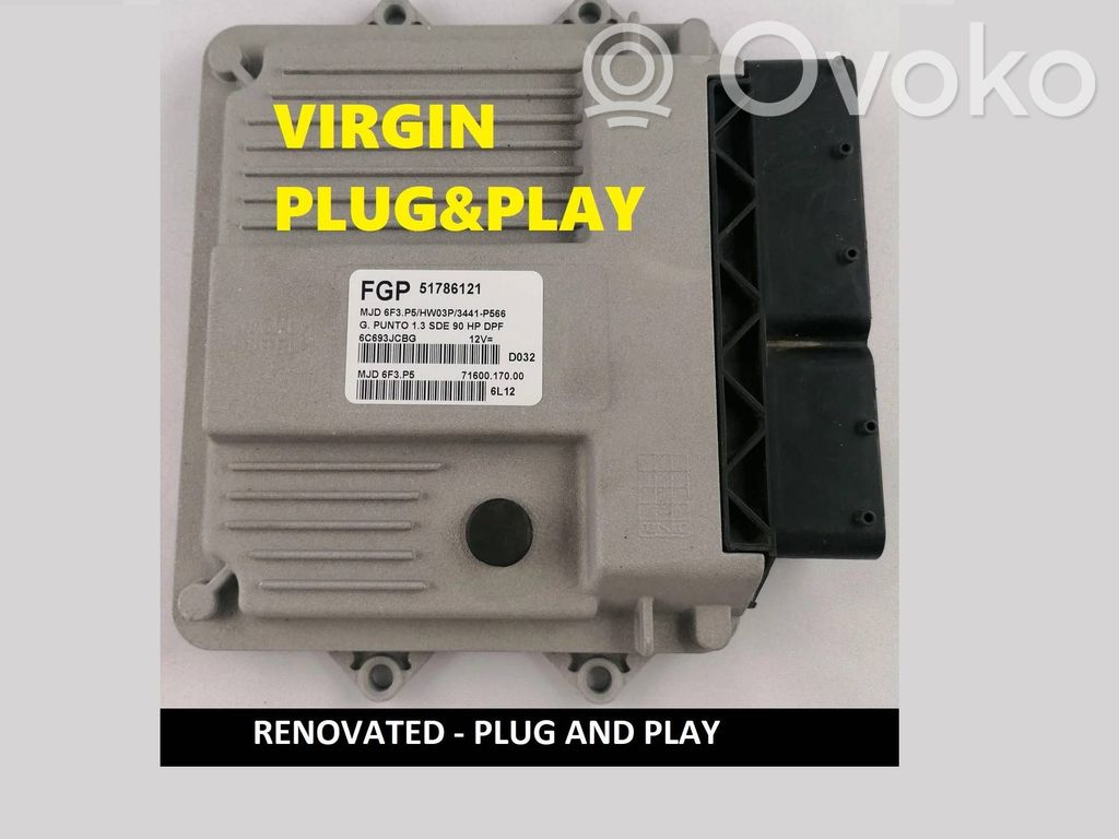 Fiat Punto (199) Engine control unit/module ECU 