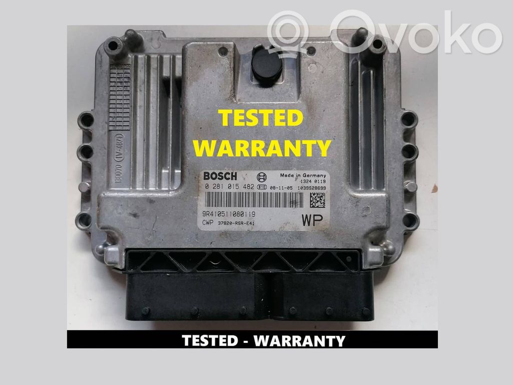 Engine control unit/module   0281015482,9R410511080119,37820RSRE41,37820RSRE41