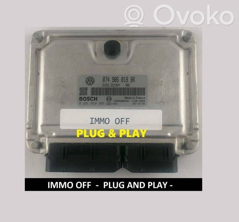 Engine control unit/module   0281010385,074906018BK,1039606998