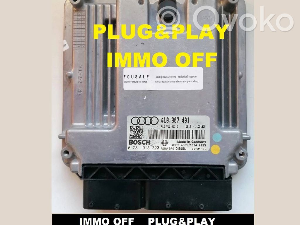 Unidad de control/módulo del motor   4L0907401,0281013320,1039S14665