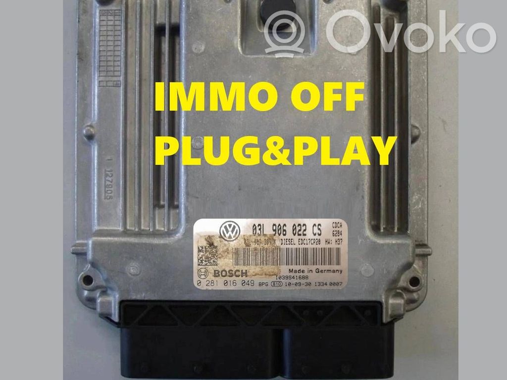 Komputer / Sterownik ECU silnika   0281016049,03L906022CS