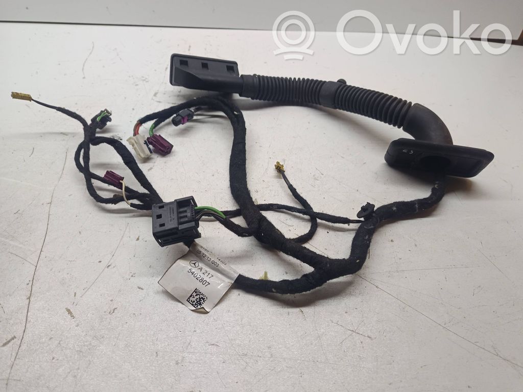 Mercedes-Benz S C217 Priekšējo durvju vadu instalācija 