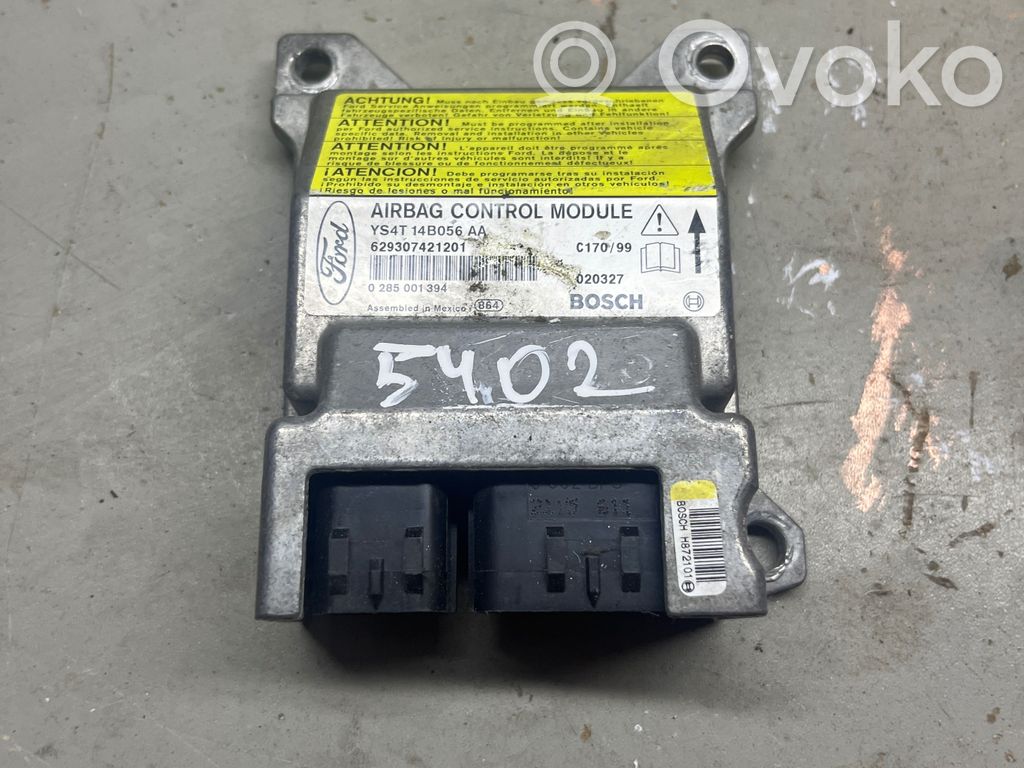 Airbag control unit/module   YS4T14B056AA,0285001394