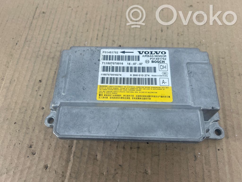 Volvo XC60 Airbag control unit/module 