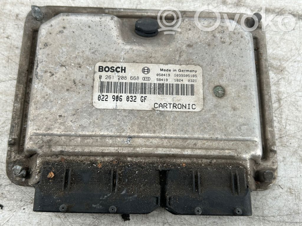 Engine control unit/module   0261208668,022906032GF,1039S05185