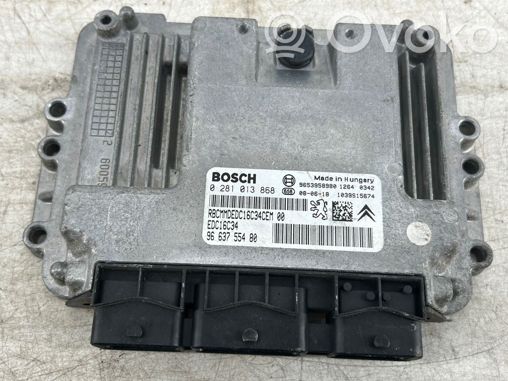 Peugeot 308 Engine control unit/module 