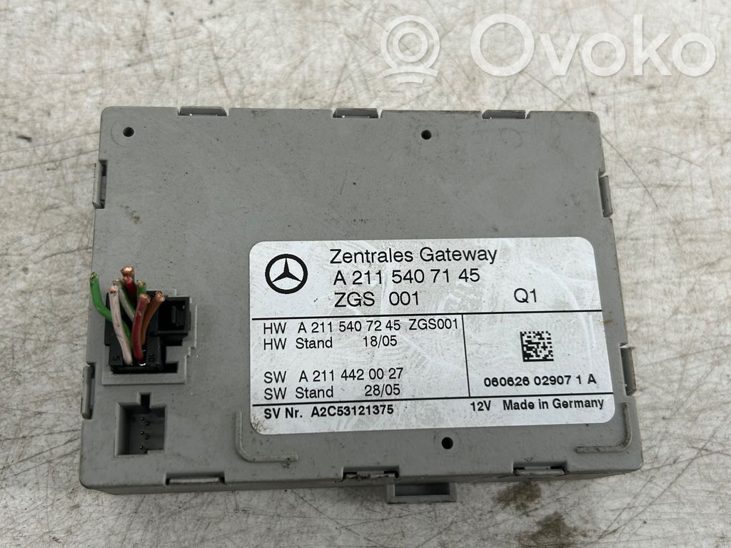 Módulo de control Gateway   A2115407145,A2114420027,A2115407245