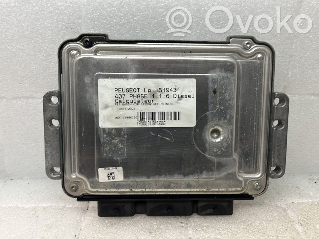 Peugeot 407 Engine control unit/module 