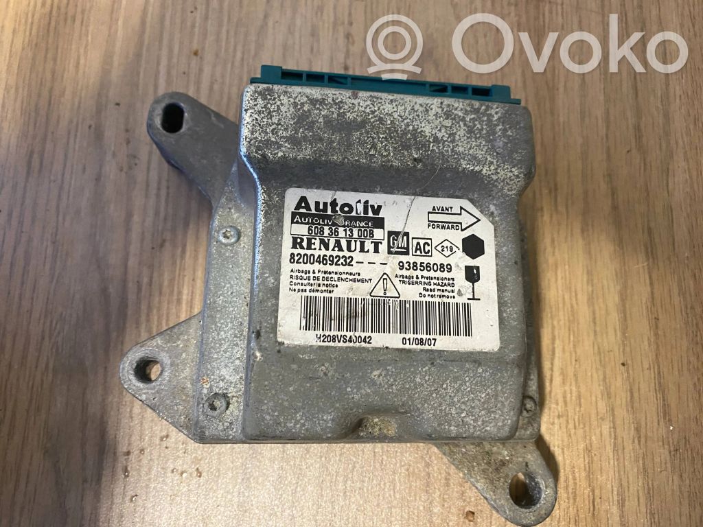Renault Trafic II (X83) Centralina/modulo airbag 