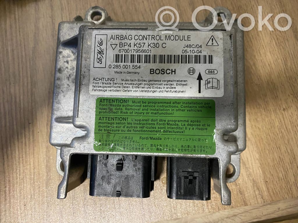Airbag control unit/module   BP4K57K30C,0285001554