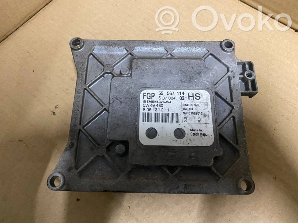 Engine control unit/module   55567114,5WK9460,8061312111