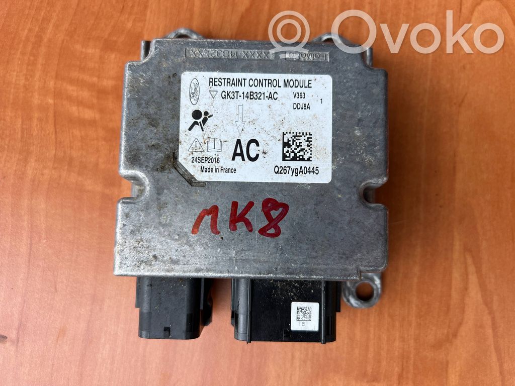 Airbag control unit/module   GK3T14B321AC,24SEP2016,C267V9A0445