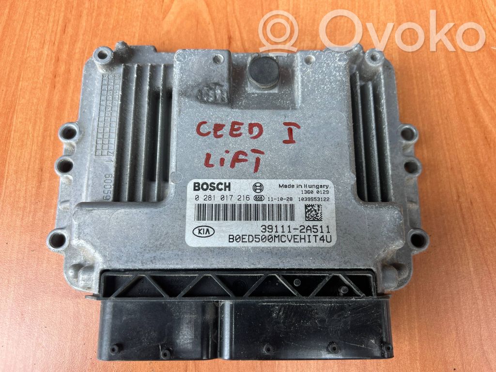Unidad de control/módulo del motor   0281017216,391112A511,1039S53122