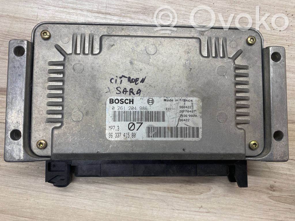 Engine control unit/module   0261204986,9633741580