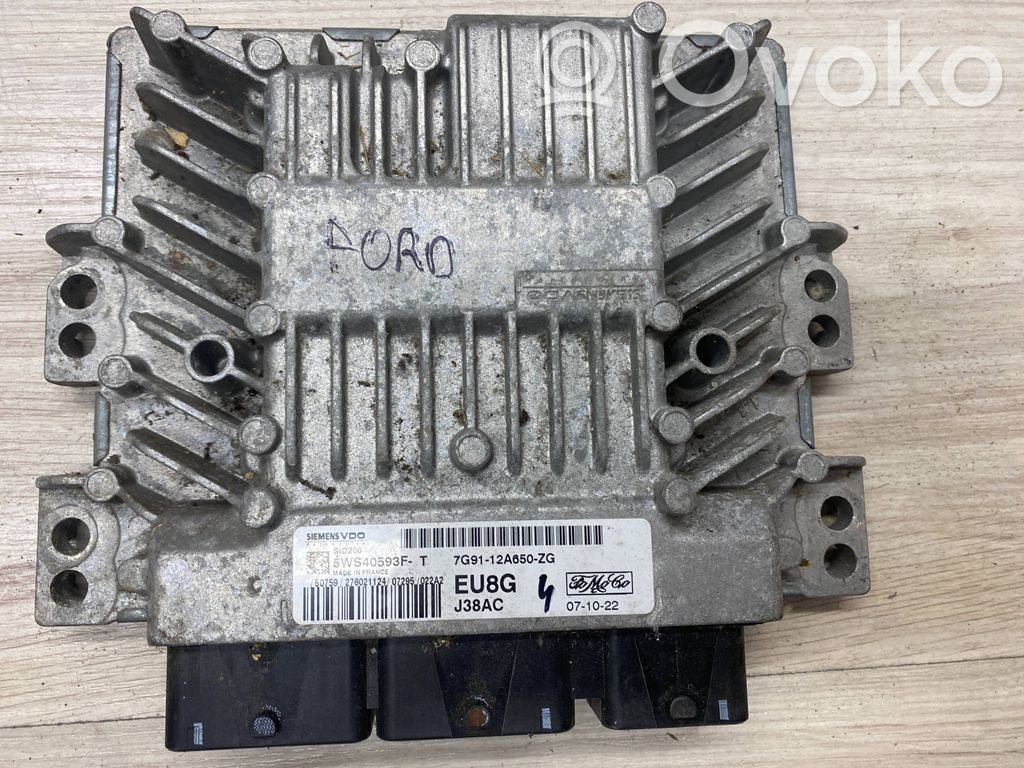 Engine control unit/module   5WS40593FT,7G9112A650ZG,276021124