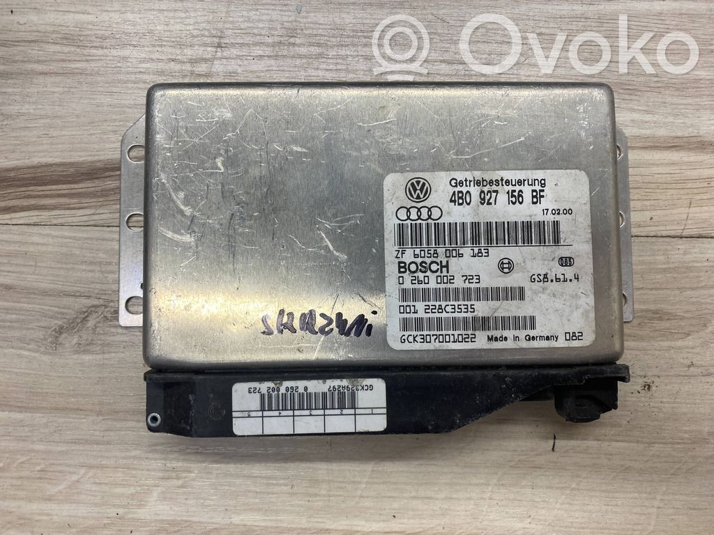 Gearbox control unit/module   4B0927156BF,0260002723,ZF6058006183