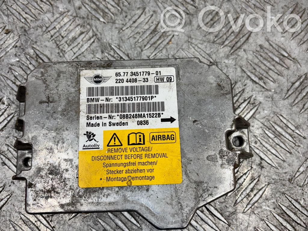 Airbag control unit/module   6577345177901,31345177901P,220440833,08B248MA1522B
