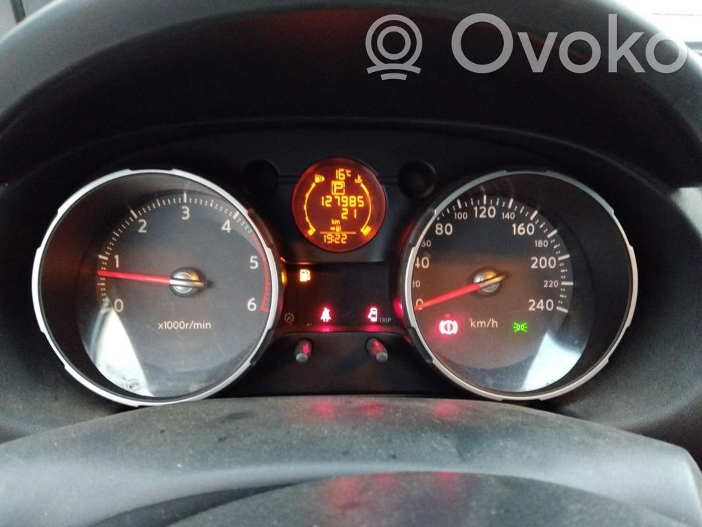 Nissan Qashqai Vitezometru (grup de instrumente) 