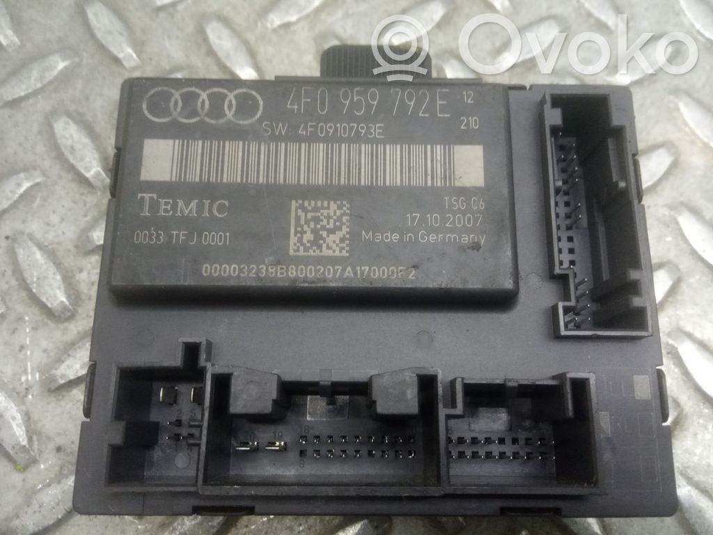Audi A6 S6 C6 4F Unidad de control/módulo del motor 
