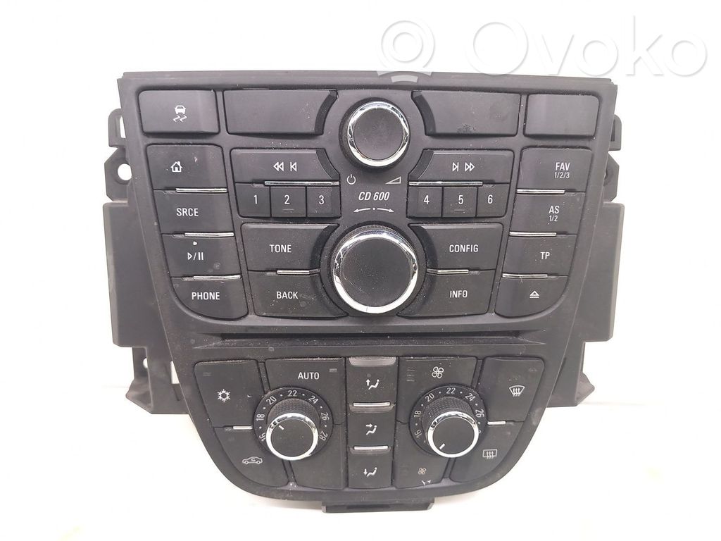 Opel Astra J Climate control unit 