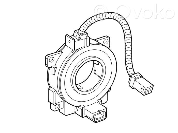 Citroen C1 Bague collectrice/contacteur tournant airbag (bague SRS) 