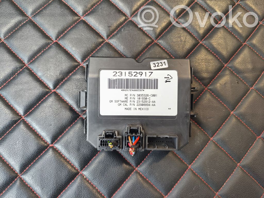 Opel Insignia A Tailgate/trunk control unit/module 