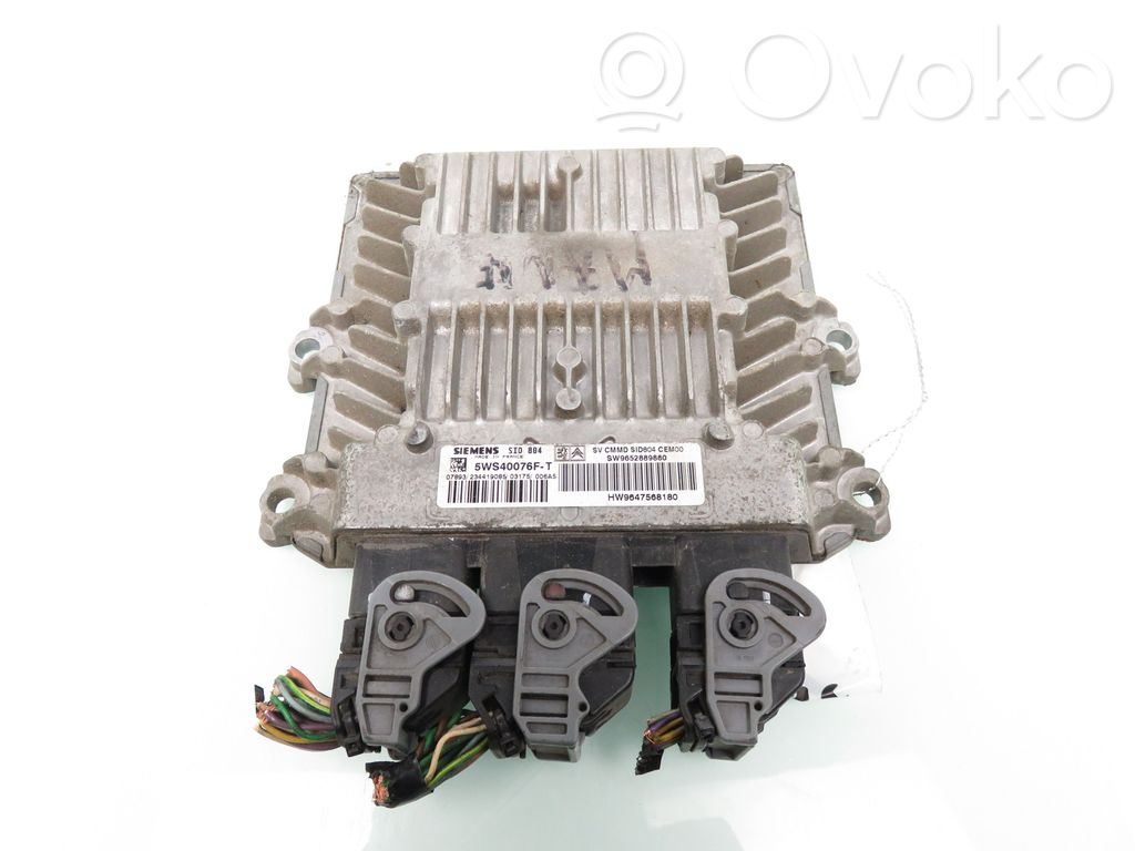 Engine control unit/module   9647568180,5WS40076FT,5WS40076FT,9647568180