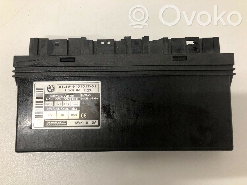 BMW 5 E60 E61 Module confort 