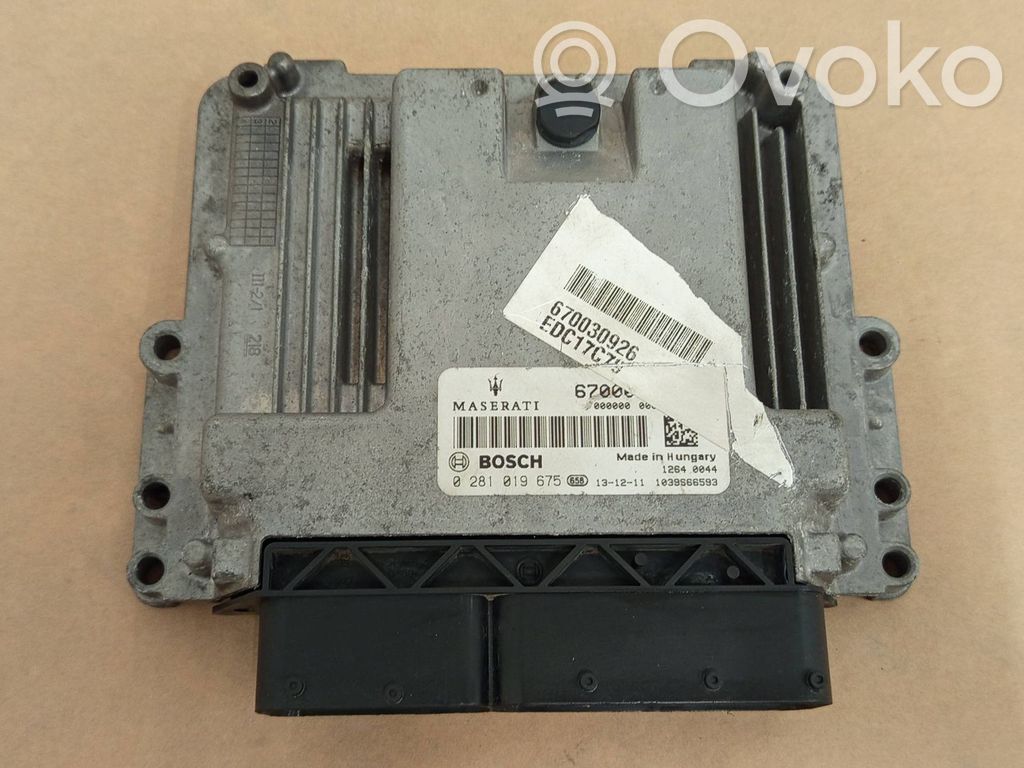 Maserati Ghibli Engine control unit/module 