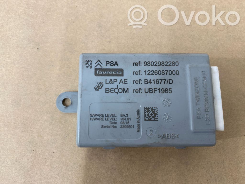 Citroen C4 Grand Picasso Seat control module 