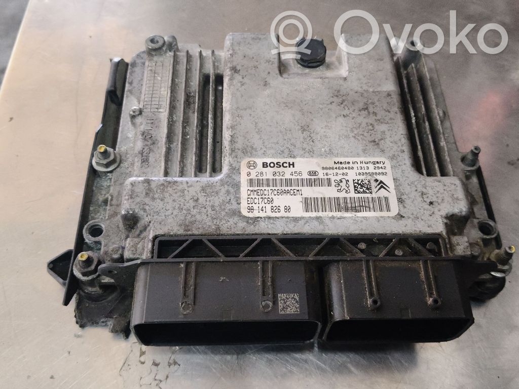 Engine control unit/module   9814182680,9806460480,0281032456