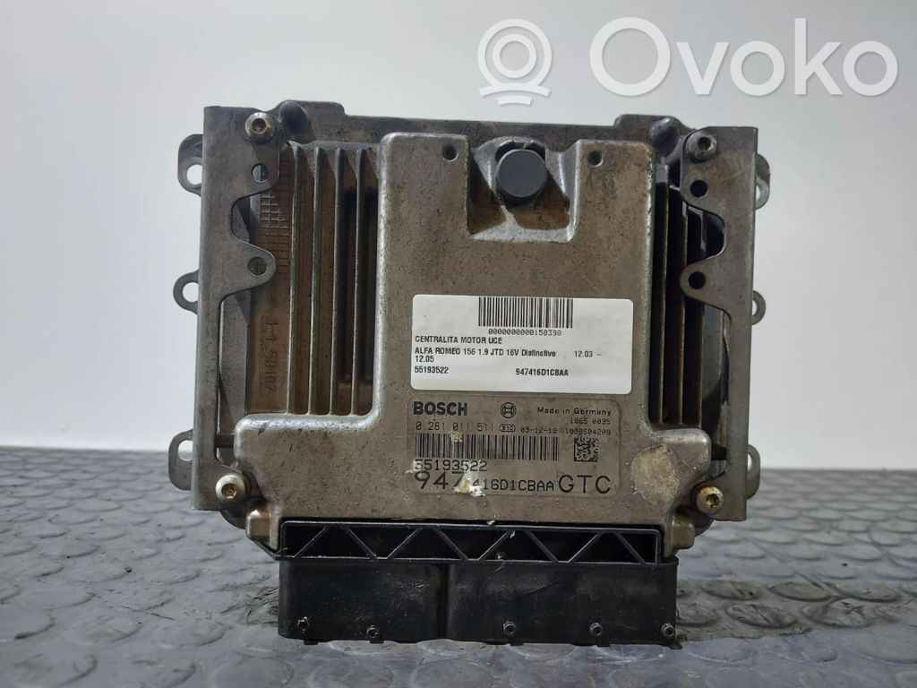 Alfa Romeo 166 Engine control unit/module ECU 