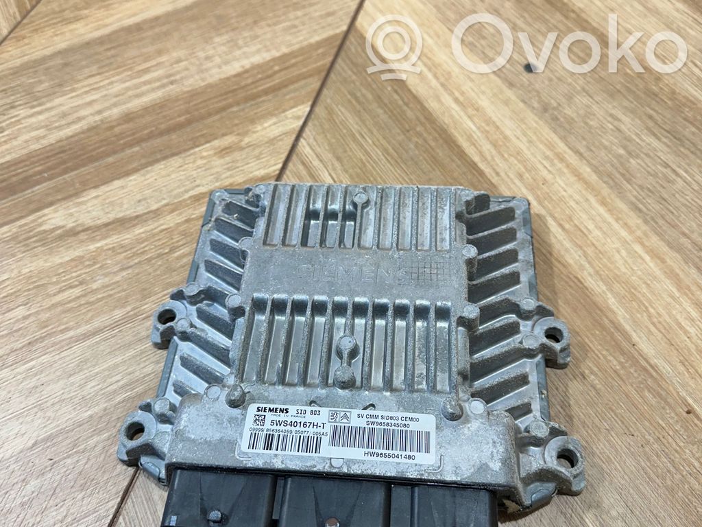 Engine control unit/module   5WS40167HT,9655041480,9658345080