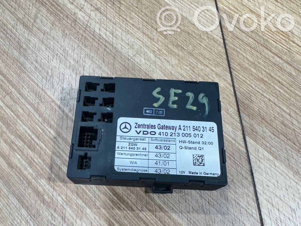 Módulo de control Gateway   A2115403145