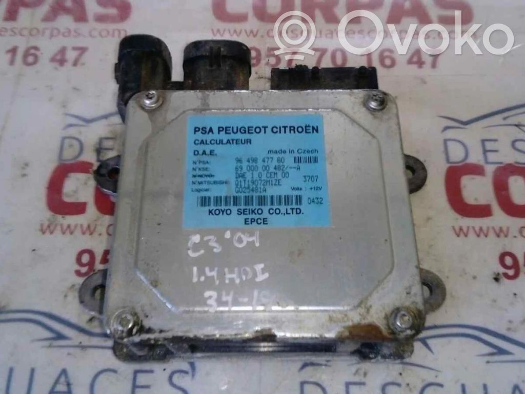 Unidad de control/módulo del motor   9649847780