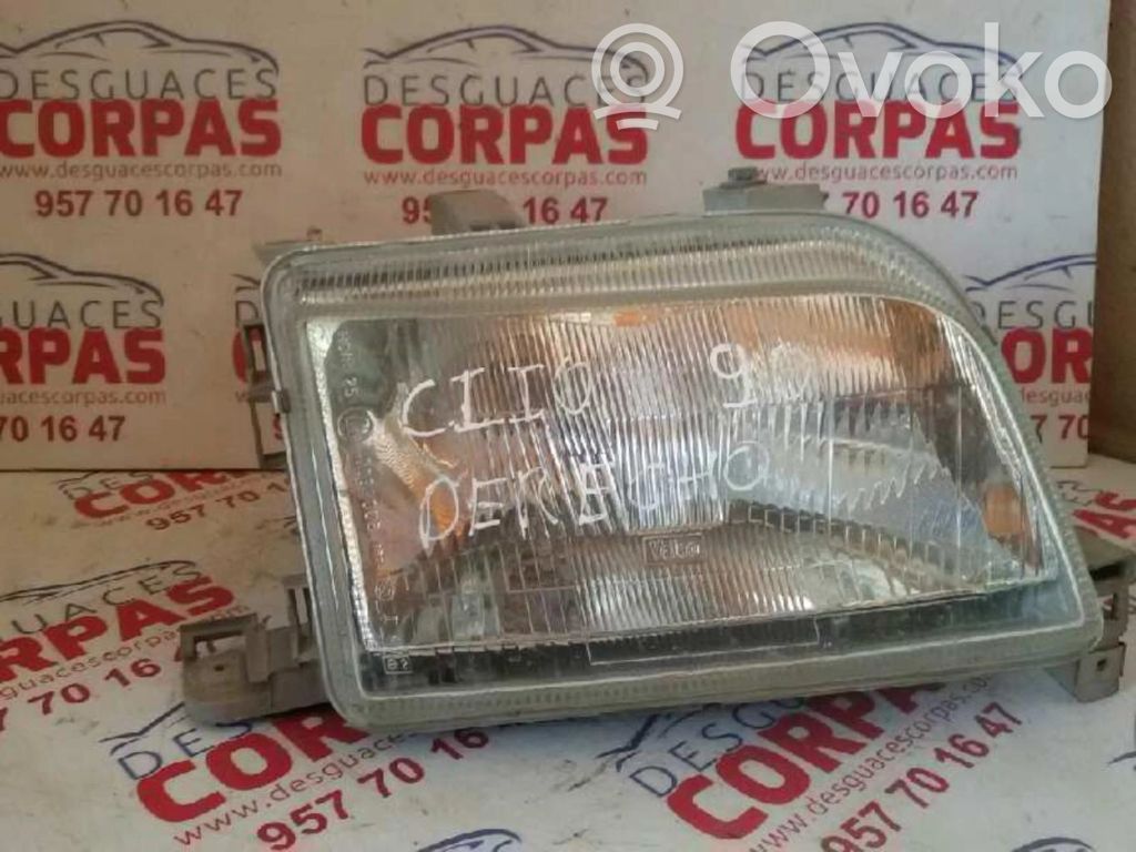 Renault Clio I Phare frontale 