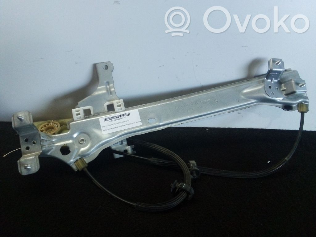 Renault Megane III Rear door window regulator with motor 