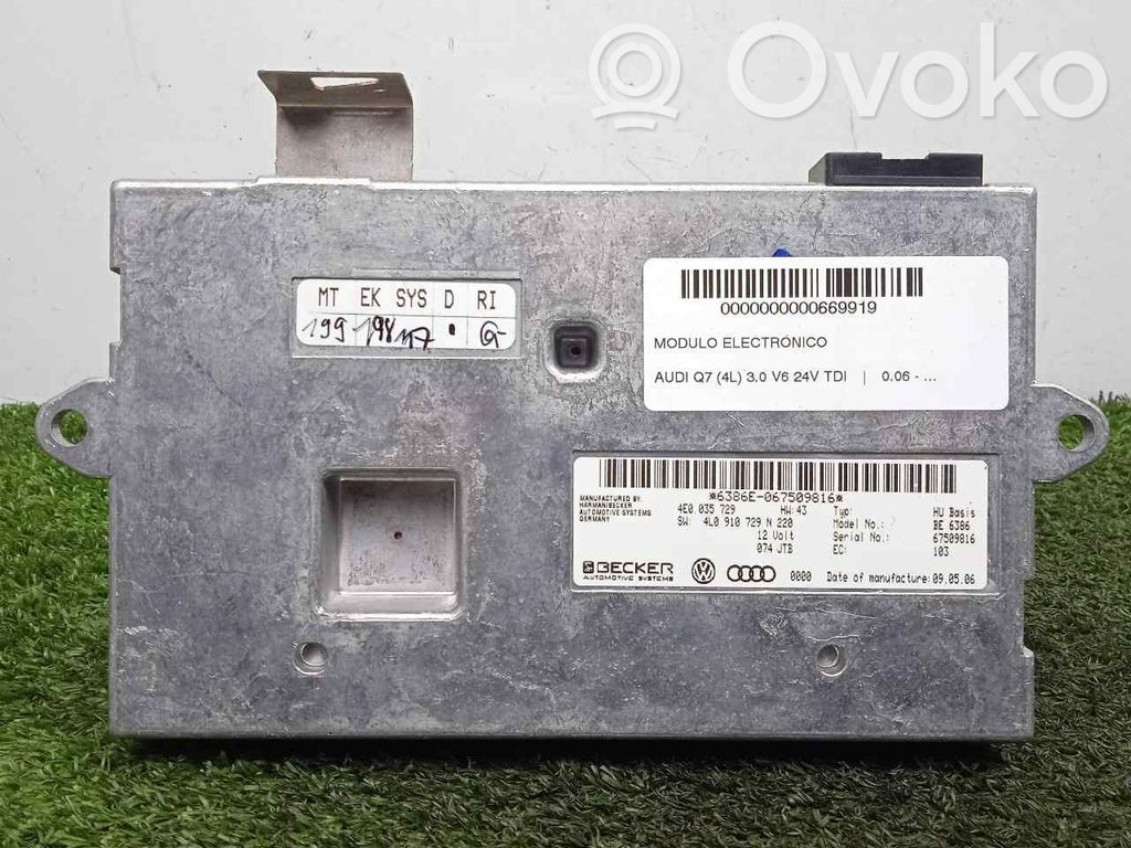 Muut ohjainlaitteet/moduulit   4L0910729N