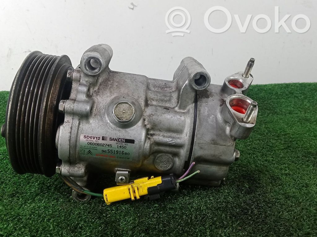 Kompresor / Sprężarka klimatyzacji A/C   14509655191680,6CANALESSD6V12,SANDEN