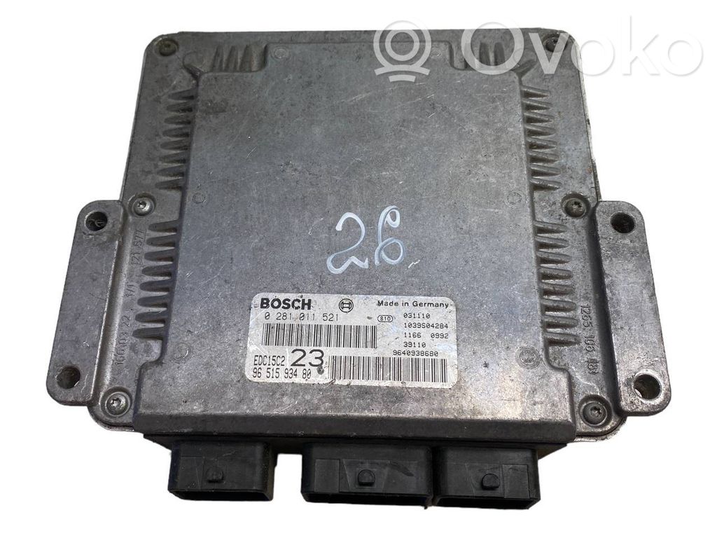 Citroen Xsara Picasso Engine control unit/module 