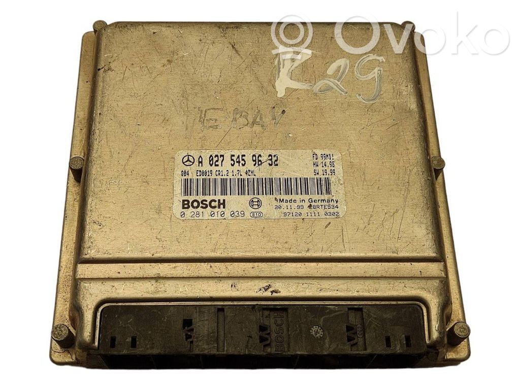 Mercedes-Benz A W168 Engine control unit/module 