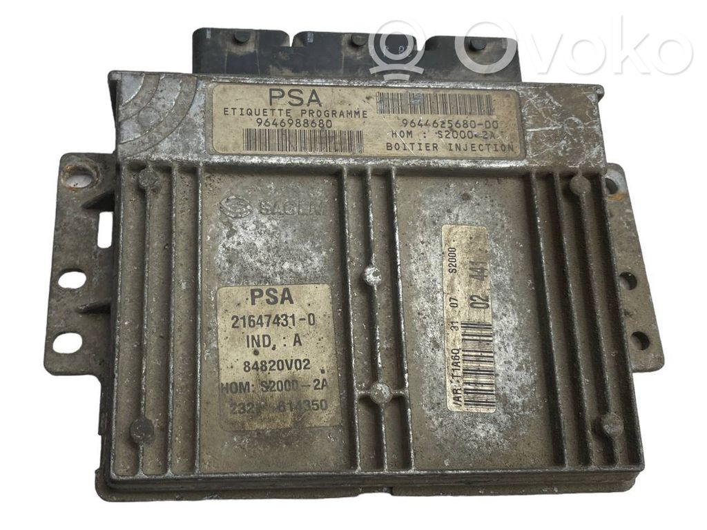 Engine control unit/module   9644625680,9646988680,S20002A