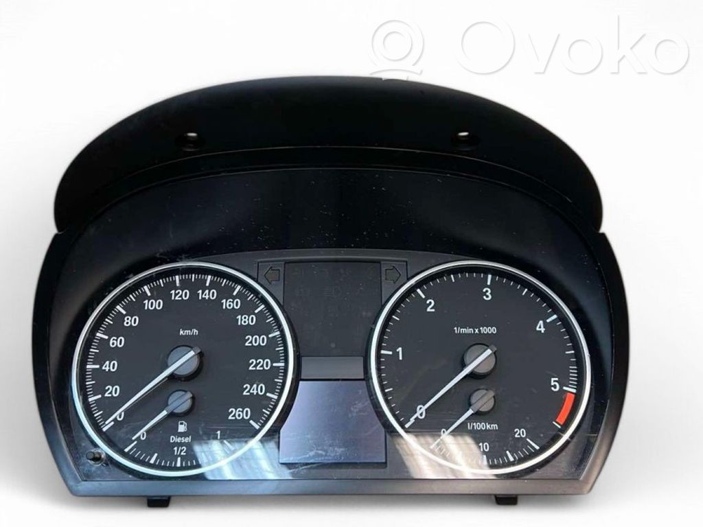 BMW 3 E90 E91 Spidometrs (instrumentu panelī) 